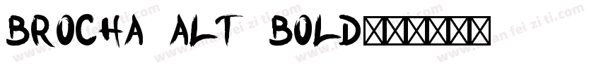 Brocha Alt Bold字体转换